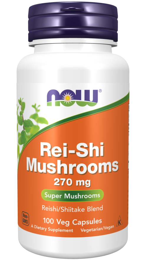 NOW Reishi Mushrooms 270mg 100 Veg Capsules