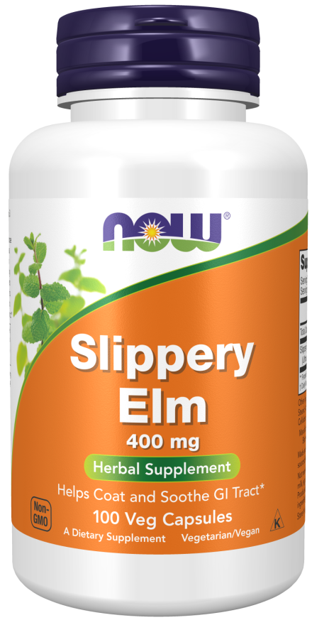 NOW Slippery Elm  400mg 100 capsules