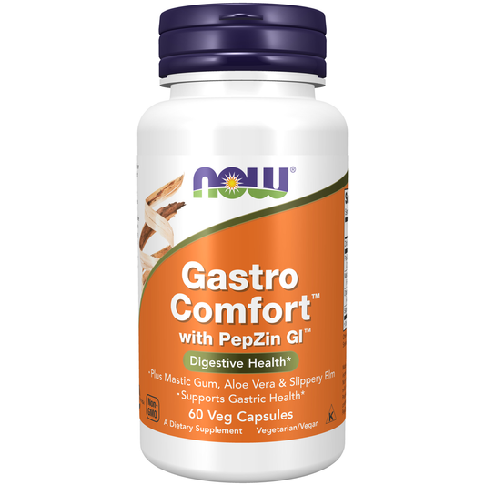 Now Gastro Comfort with Pepzin GI Digestive Health - 60 caps