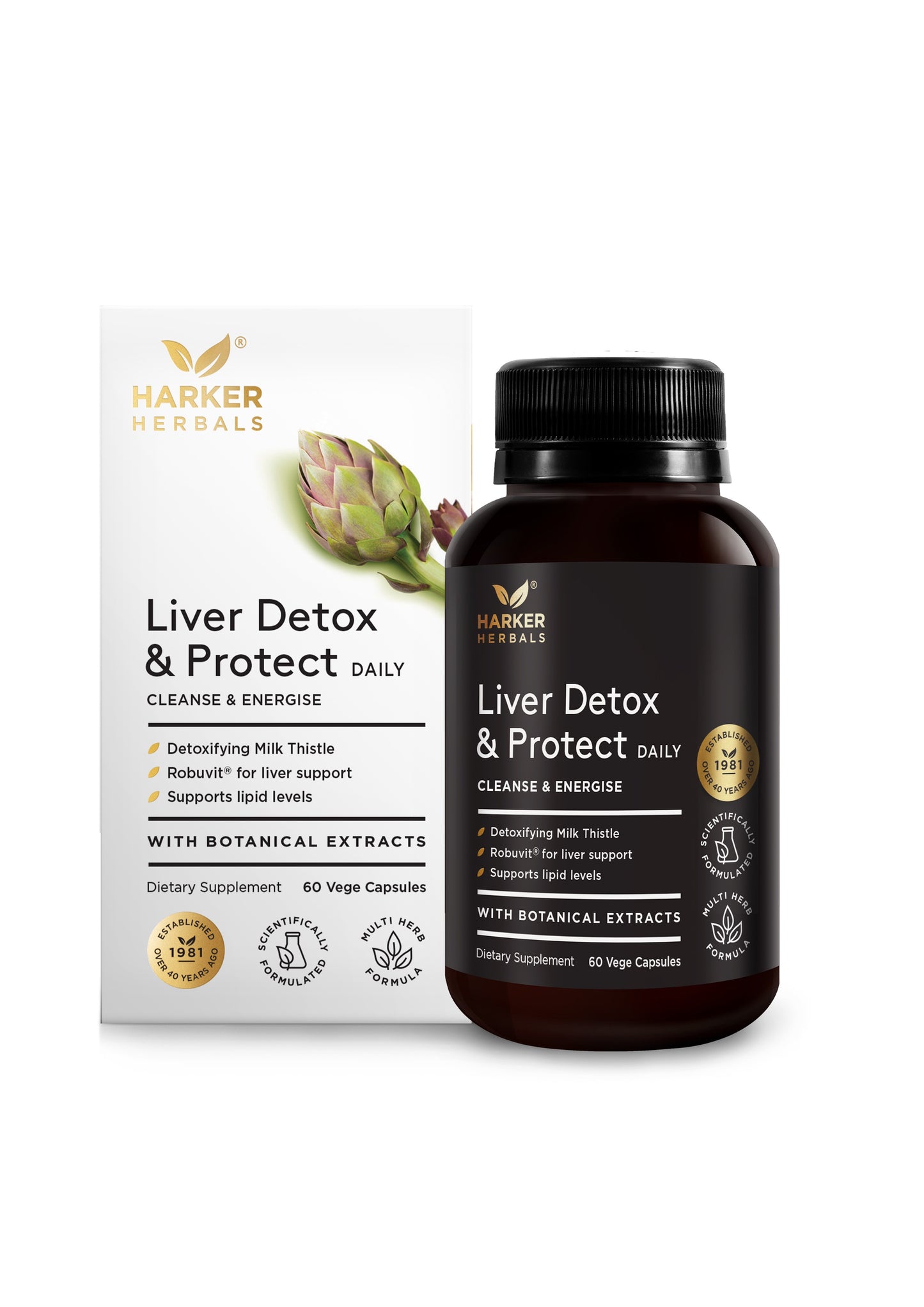 Harker Herbals Liver Detox & Protect Capsules