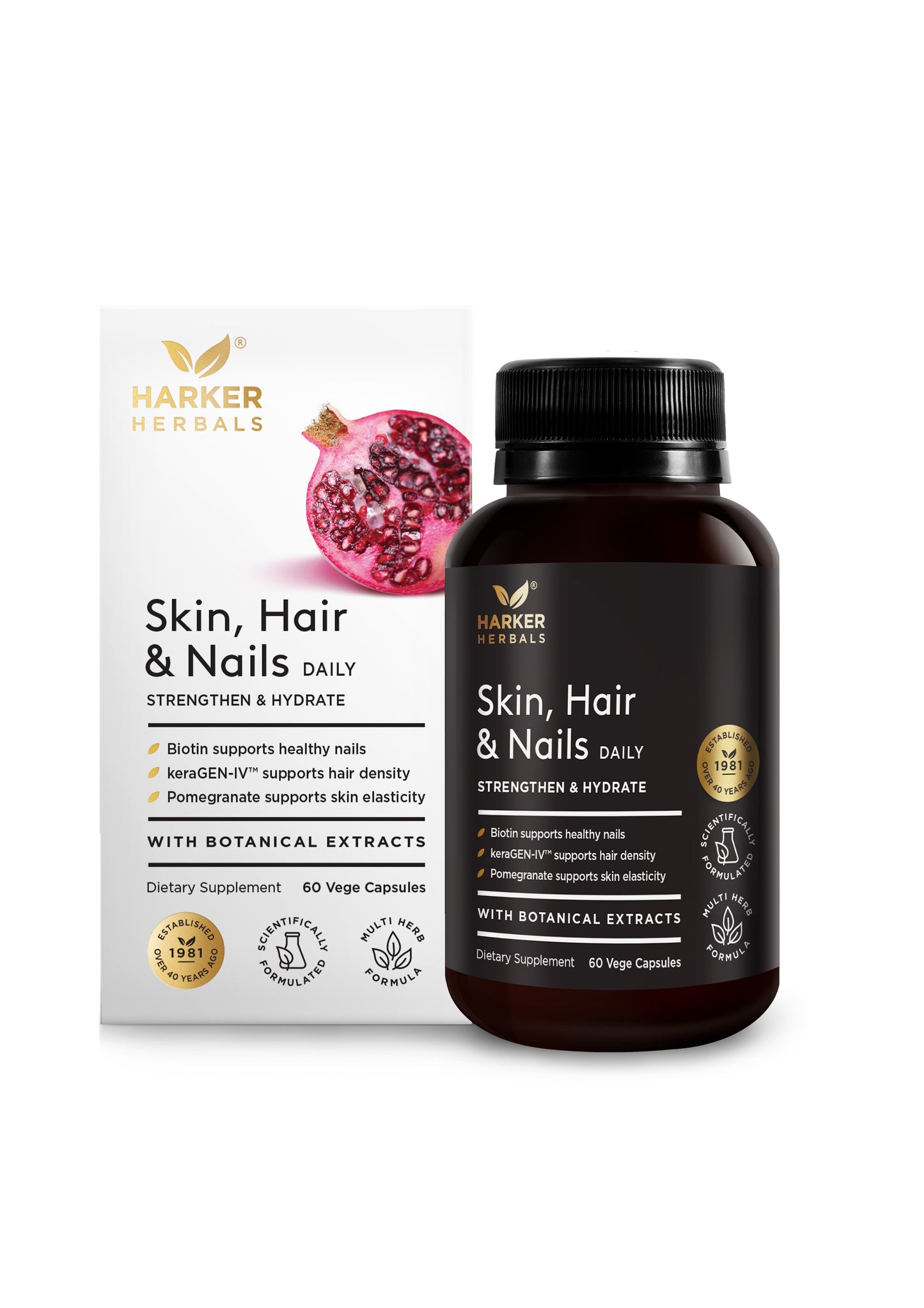 Harker Herbals Skin Hair Nails Capsules