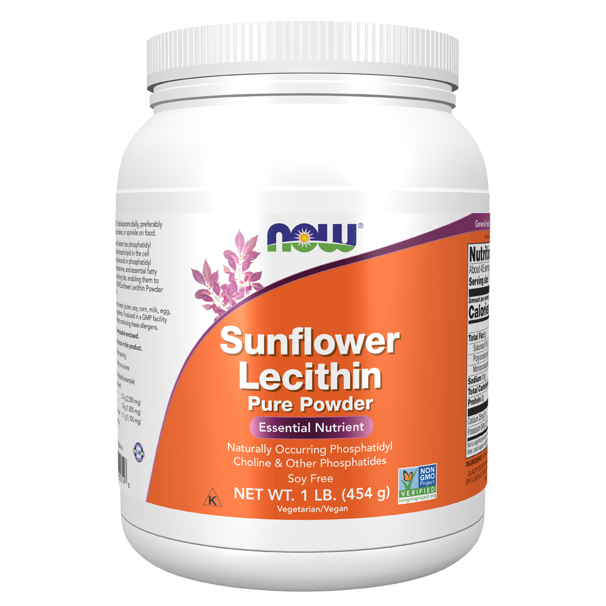 NOW Foods Sunflower Liquid Lecithin 473ml