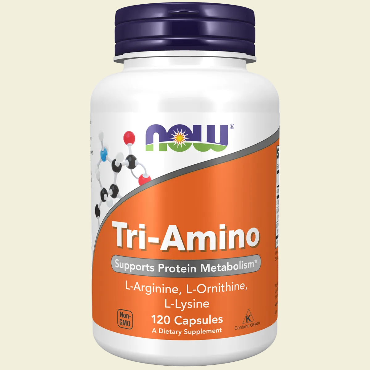 NOW Tri-Amino Arginine, Ornithine & Lysine – 120 Capsules