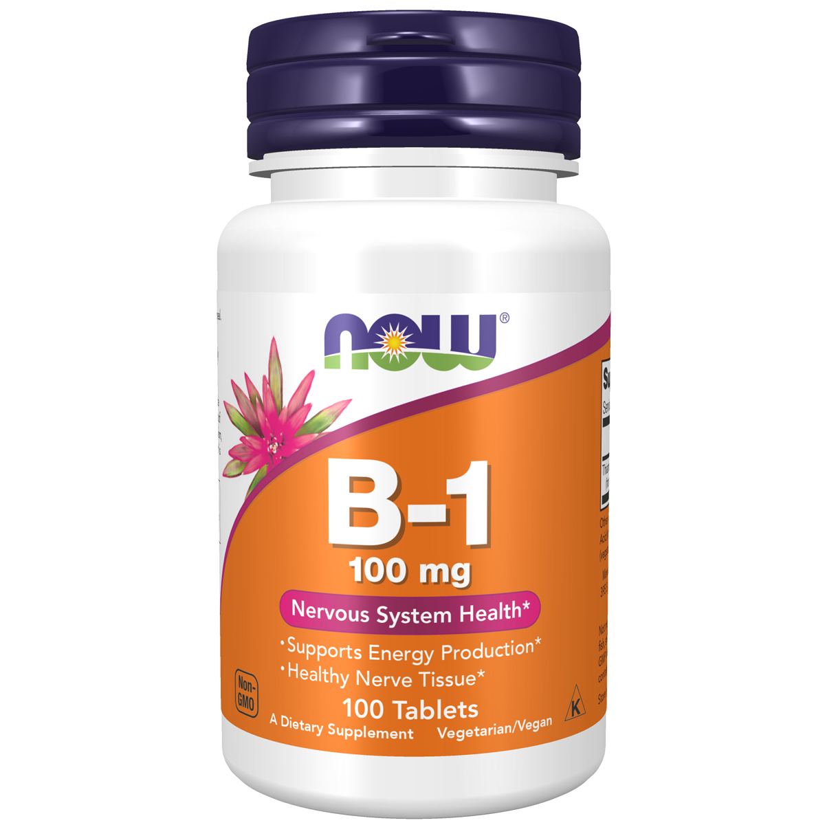 NOW Vitamin B-1 Thiamin 100 mg – 100 Tablets