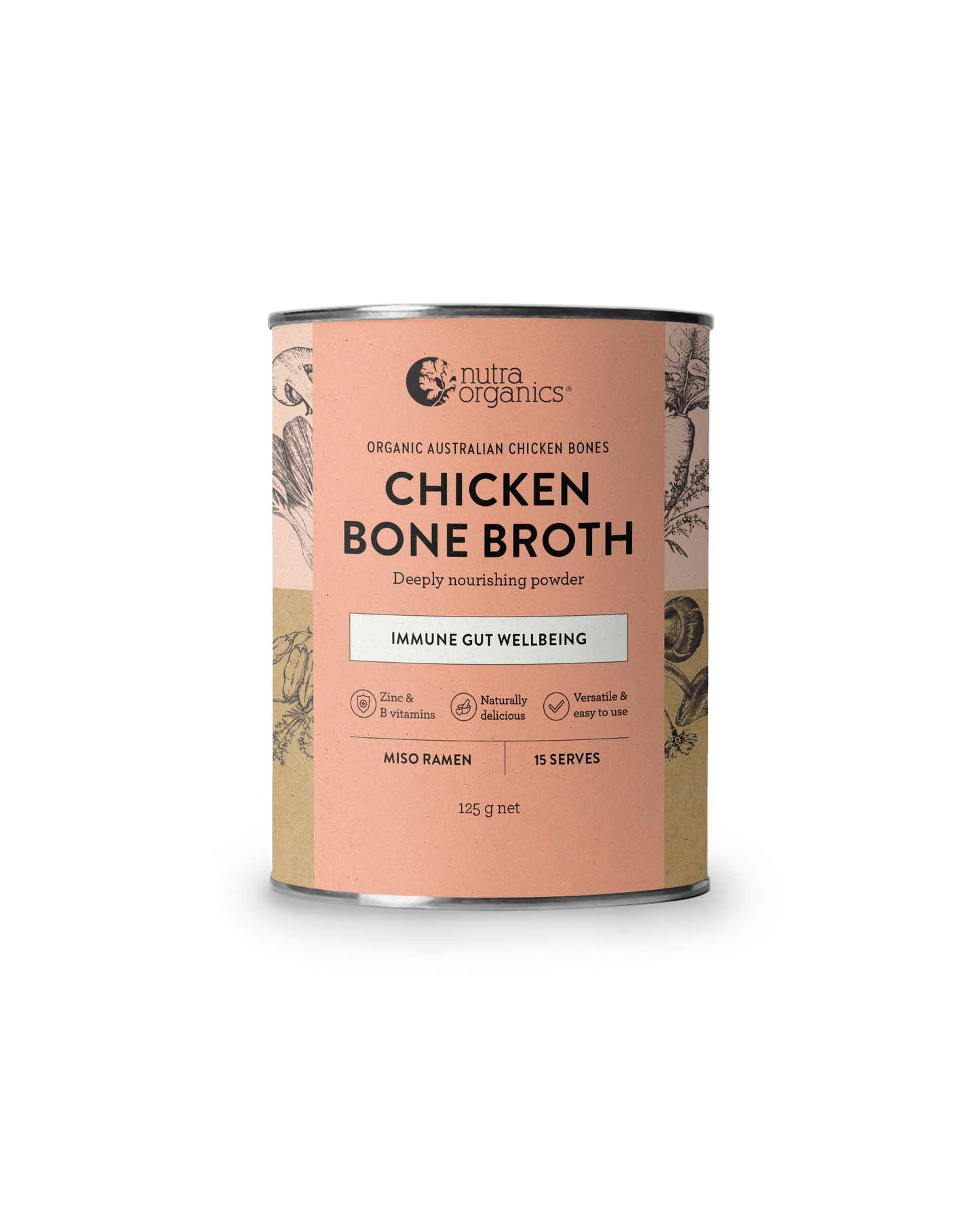 Nutra Organics Chicken Bone Broth | Miso Ramen | 125g