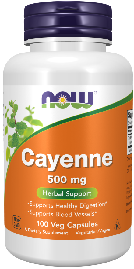 NOW Cayenne 500mg 100 caps