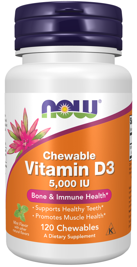 NOW Chewable Vitamin D 3 1000iu 180 chewables