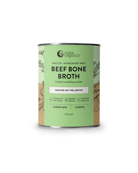 Nutra Organics Beef Bone Broth  | Garden Herb | 125g