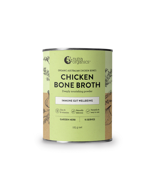 Nutra Organics Chicken Bone Broth | Garden Herb | 125g