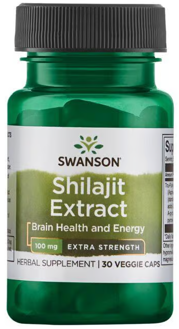 Swanson Shilajit Extract 1000mg 30 caps