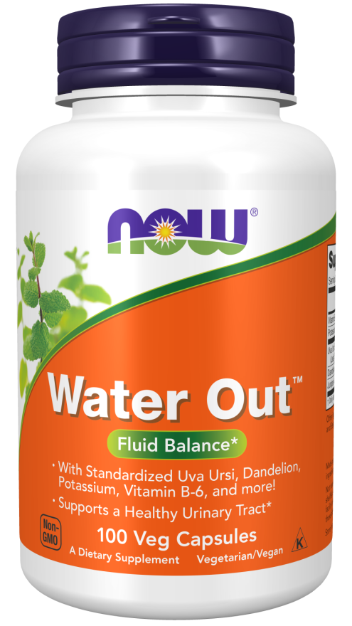 NOW Water Out Fluid Balance 100 veg caps