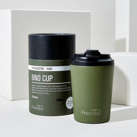 Fressko Reusable Cup | Bino | 8oz | Khaki