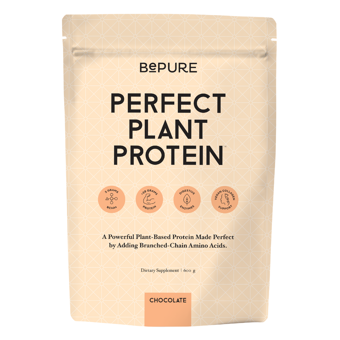 Be Pure Perfect Plant Protein Powder | Refill | Chocolate | 600g