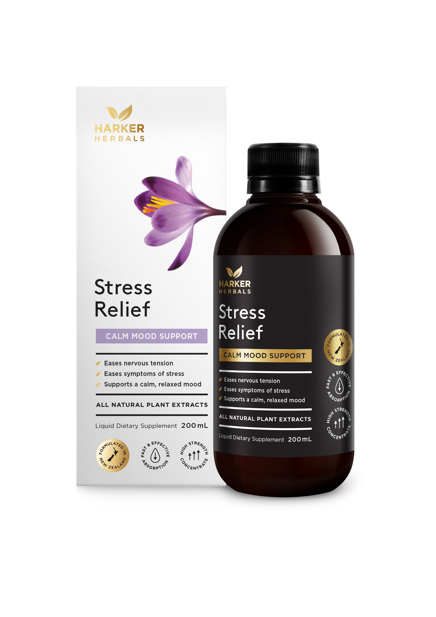 Harker Herbals Be Well Stress Relief Syrup | 200ml