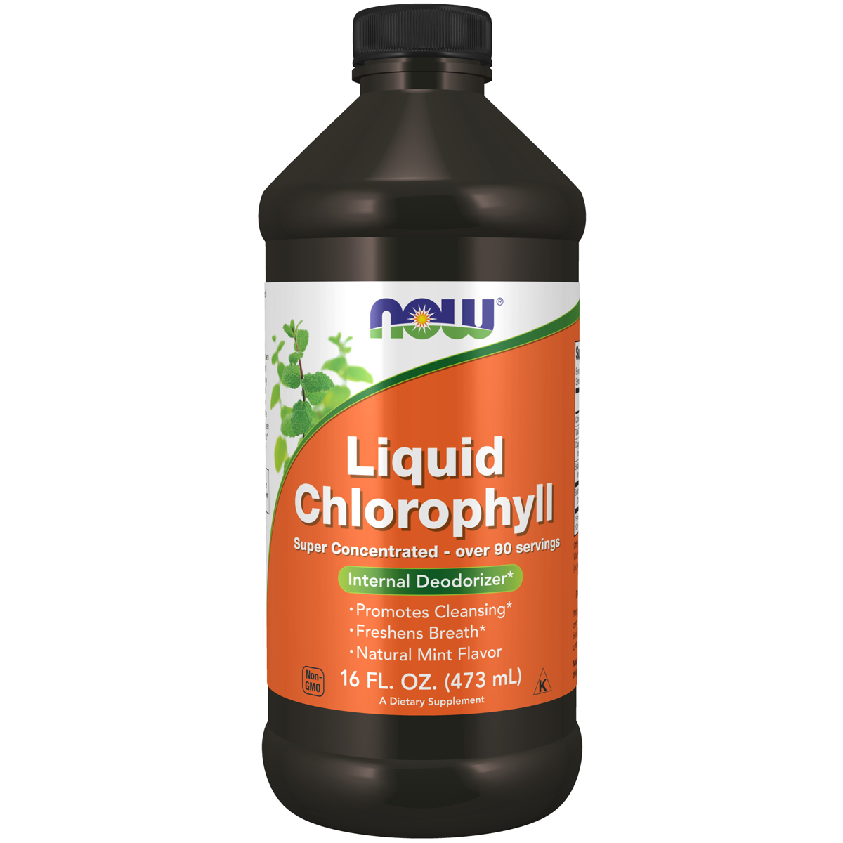 NOW Liquid Chlorophyll Mint 473 mL