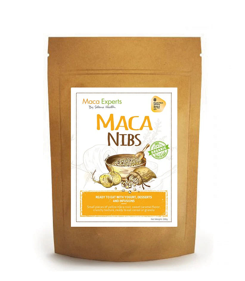 Seleno Health Maca Experts Organic Activated Yellow Maca Nibs | 300g