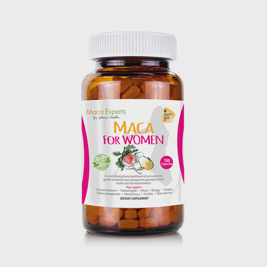 Seleno Health Maca Experts Organic Maca For Women | 150 Capsules