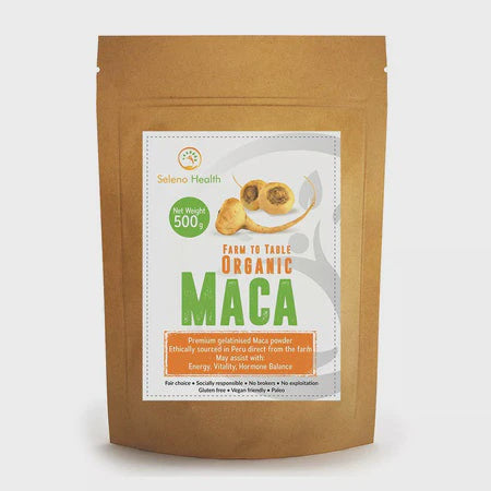 Seleno Health Maca Experts Organic Activated Peruvian Maca Powder | 125g