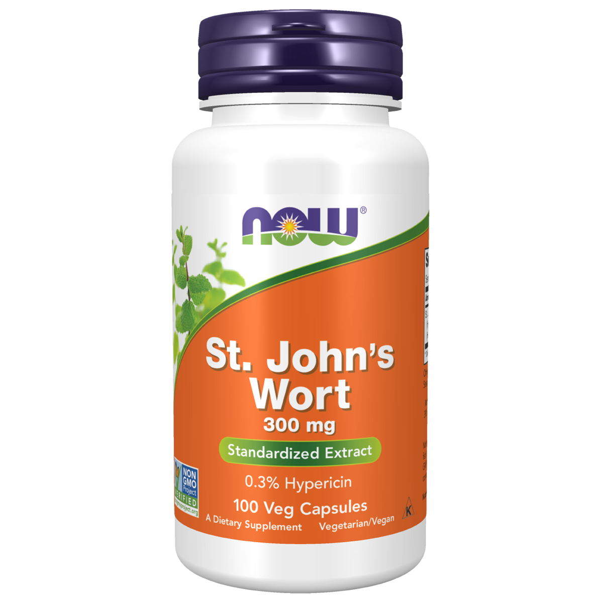 NOW Foods St. John's Wort 300mg | 100 Veg Capsules