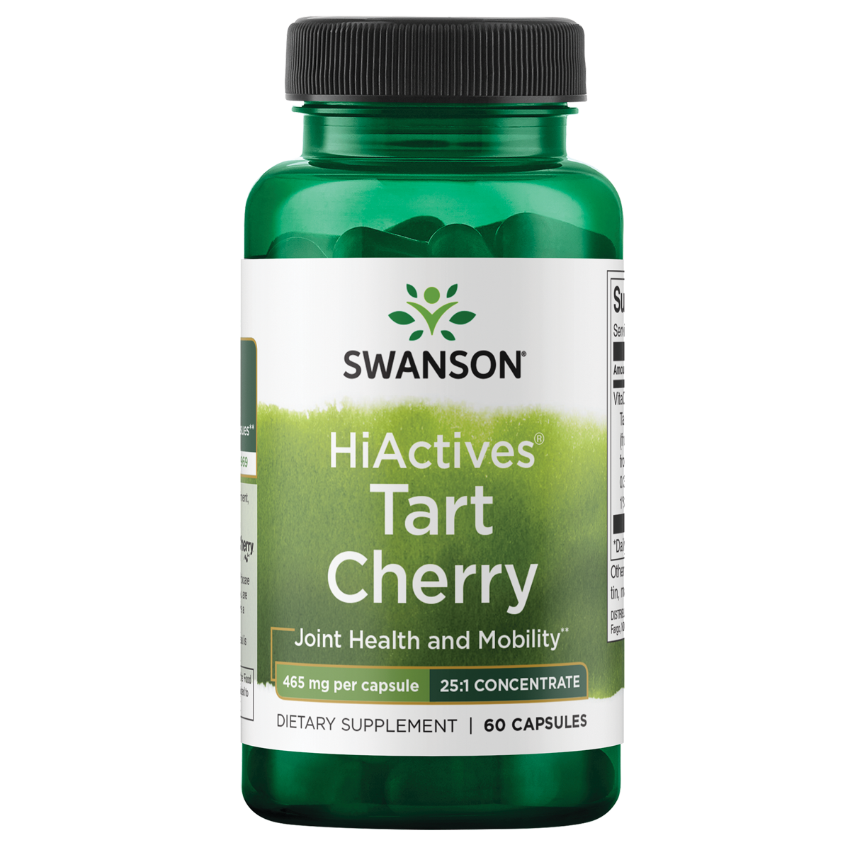 Swanson Tart Cherry HiActive 465mg 60 caps