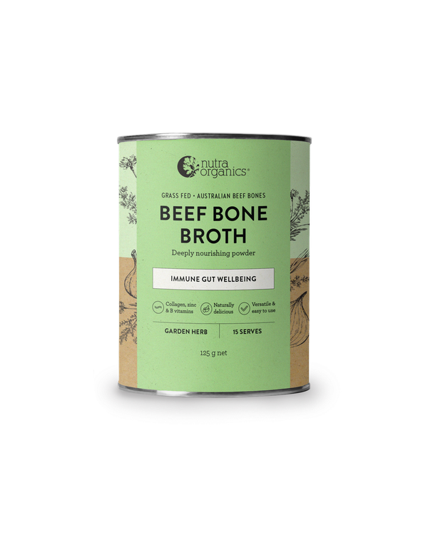 Nutra Organics Beef Bone Broth  | Garden Herb | 125g